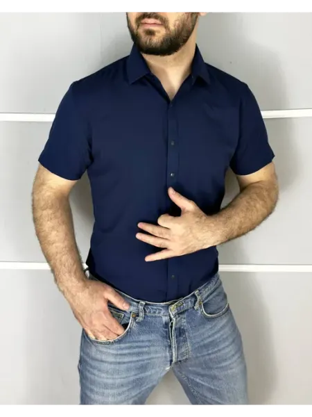 268STORE Рубашка приталенная ( slim fit )