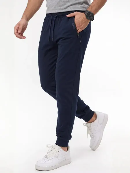 Forall Textile Брюки спортивные хлопковые джоггеры с манжетом без начеса