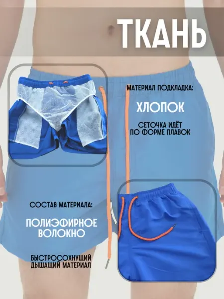 LiWin Шорты для плавания с сеточкой