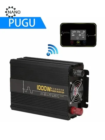 Инвертор портативный автомобильный 1000W, с чистой синусоидальной волной