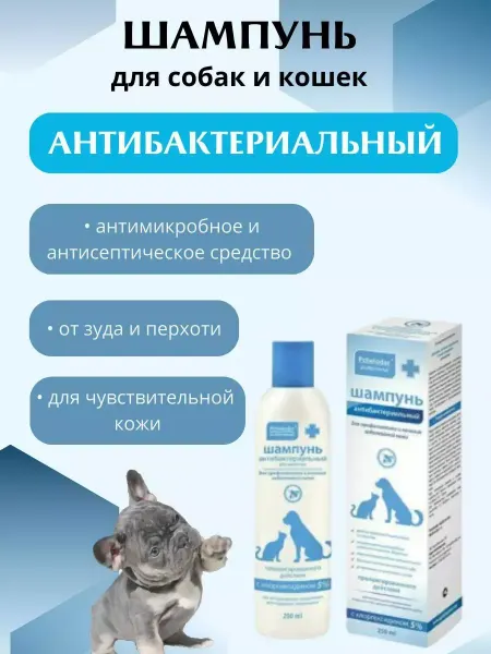 Пчелодар Шампунь хлоргексидиновый для животных, 250мл