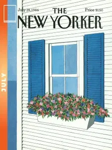Постермания Постер "The New Yorker Лето Июль 28 1986", 100х70 см