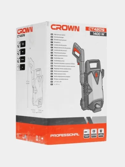 Мойка высокого давления CROWN CT42019 1400W/100bar
