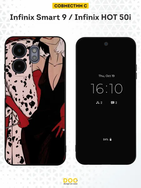 DesignOnCase Чехол на Infinix Smart 9 Infinix HOT 50i 101 долматинец