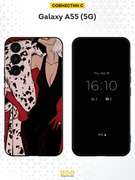 DesignOnCase Чехол на Samsung Galaxy A55 (5G) с принтом 101 долматинец