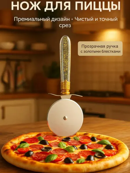 BANUIS Нож кухонный для пиццы и теста ролик для нарезки