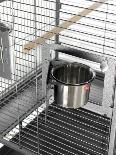 Большая напольная клетка для птиц на колесиках, 102.5 x 80 x 172 см