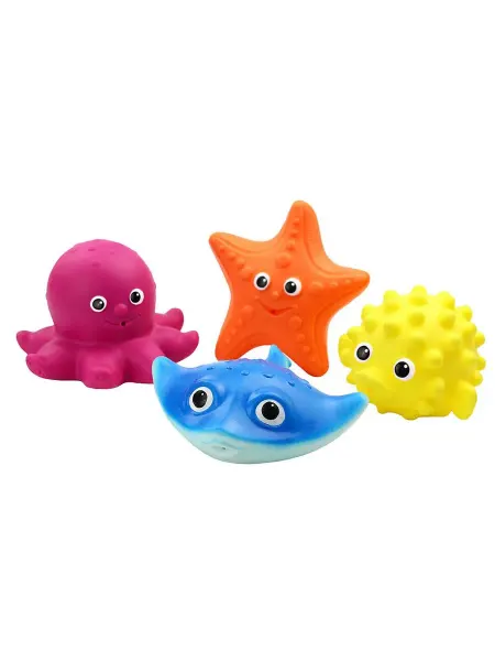 Весна Набор для купания с развивающими игрушками из резины, 1 шт