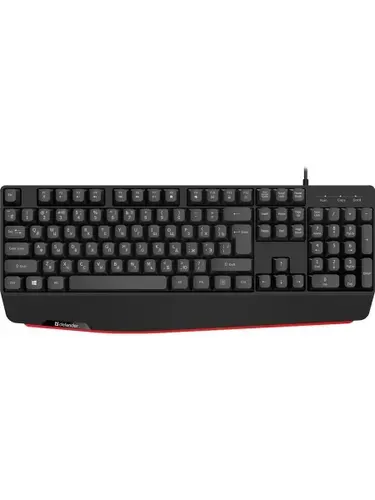 Клавиатура проводная DEFENDER Atom (Атом) HB-546 RU черный (USB, 104 клавиши) (45546)