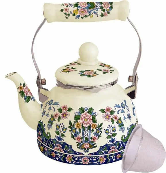 Эмалированный чайник для плиты KL-4468 1.5л