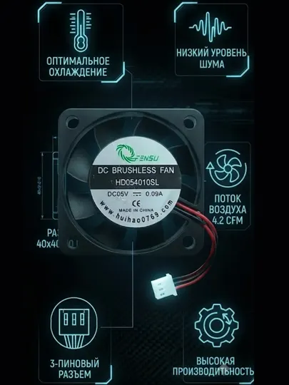 Кулер Breeze 40×40 мм 5V/12V/24V