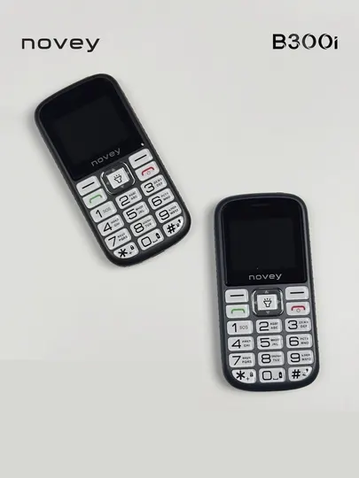 Мобильный телефон Novey B300i для пожилых, большие кнопки, 2 SIM
