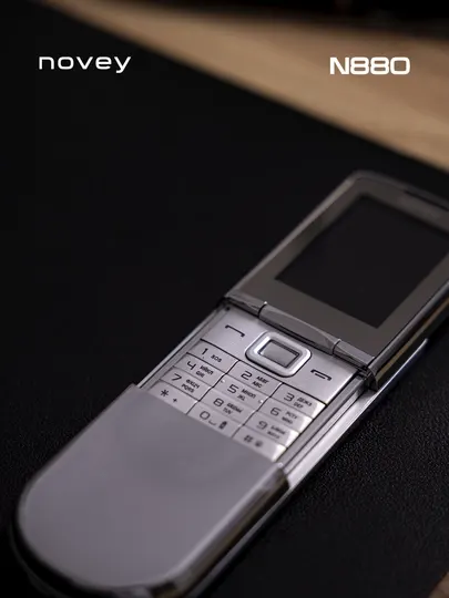 Мобильный телефон Novey N880, кнопочный, металл, 2 SIM