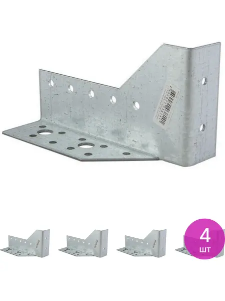 ROCKSOLID Крепление балки левое, из стали, размер 105х75х25х2мм, 4 шт