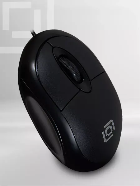 OKLICK Мышь Оклик 105S черный оптич. 800dpi USB для ноутбука 3but