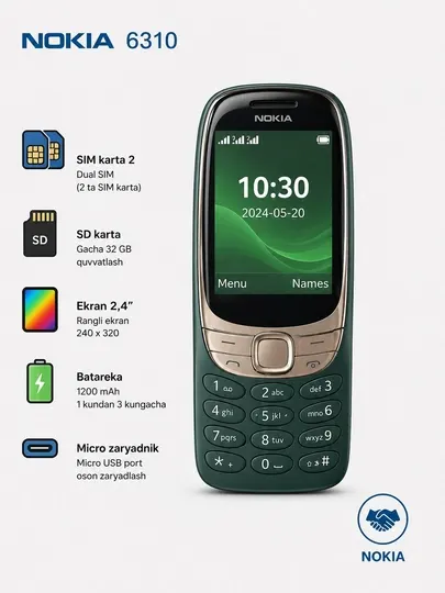 Nokia 6310. Классический кнопочный телефон. Телефон Nokia. Простой кнопочный телефон