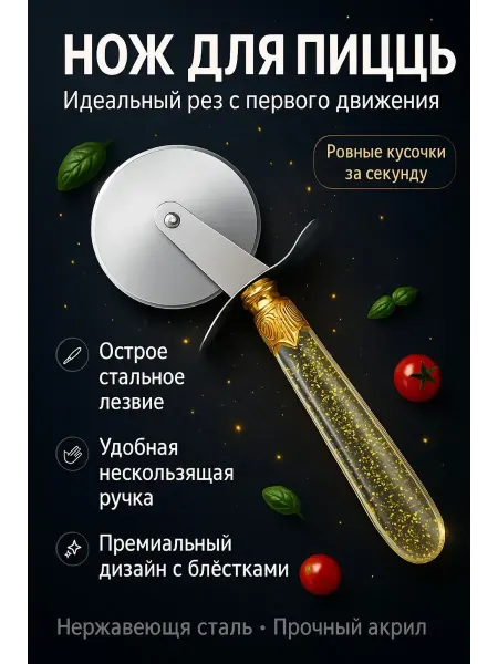 ARINET Нож-колесо для пиццы и тесто