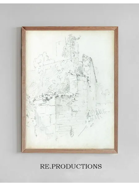 Re.productions Постер Festungsmauer - Carl Spitzweg