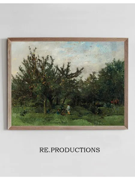 Re.productions Постер Un Verger - Charles François Daubigny