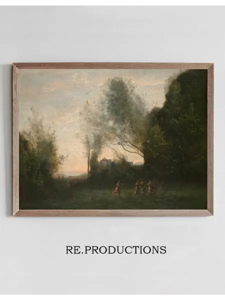 Re.productions Постер The Dance of - Jean-Baptiste-Camille Corot