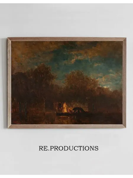 Re.productions Постер Venise, la sortie du Jardin français - Félix Ziem