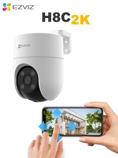 Ezviz CS-H8C (1080P) - Уличная поворотная Wi-Fi камера, 2 Мп