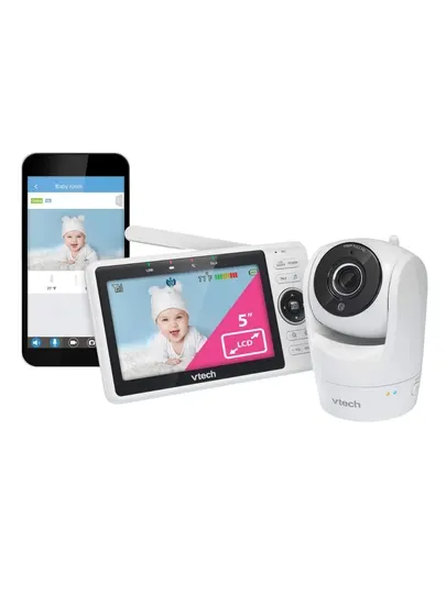 VTech VM901 Умный Wi-Fi Видео Монитор, 5" 720p дисплей, 1080p камера, Lullaby