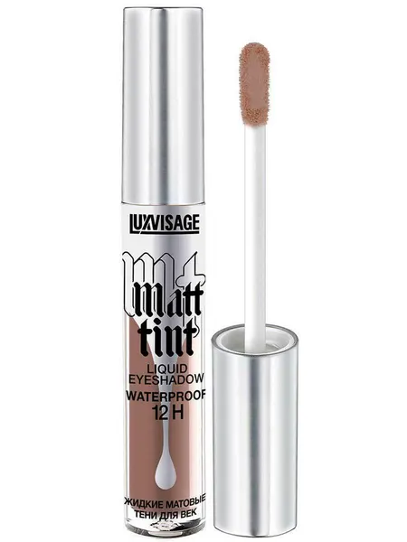 Тени для век жидкие LUXVISAGE MATT TINT Waterproof 12H тон 109 Soft Brown