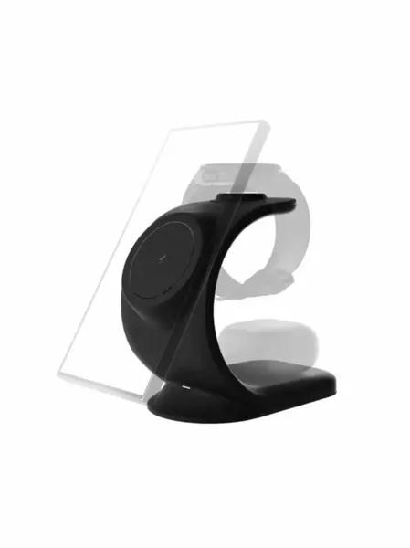 Беспроводное зарядное устройство VLP Powerstand 3in1 MagSafe для Samsung, 1091007, черный
