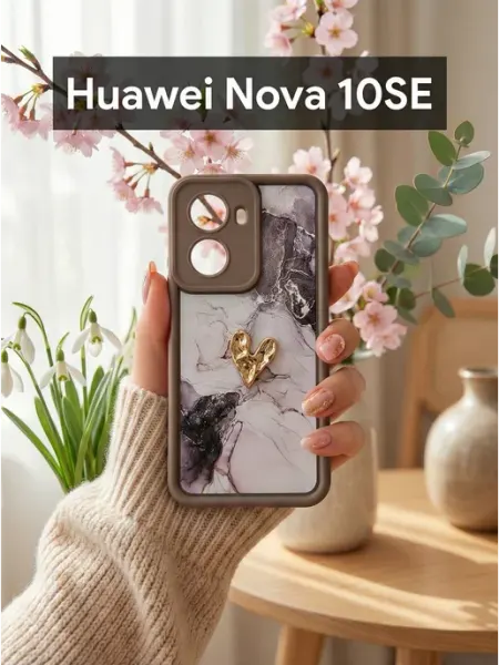 CRAZY CAT Чехол на Huawei Nova 10SE Мрамор