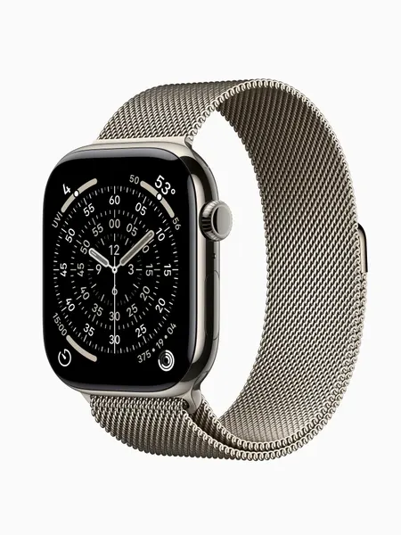 Умные часы Apple Watch Series 11 42 мм GPS + Cellular, Gold Titanium Case with Gold Milanese Loop (Size 130-180мм)