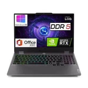 Lenovo Игровой Ноутбук Lenovo LOQ IPS 15,6" 144гц, Core i5 13450HX, 16 Gb DDR5 , SSD 512 GB, RTX 5050-8Gb, Win 11 PRO+MS office Игровой ноутбук 15.6", Intel Core i5-13450HX, RAM 16 ГБ, SSD 512 ГБ, NVIDIA GeForce RTX 5050 (8 Гб), Windows Pro, серый, Русская раскладка