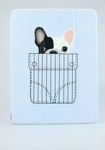 Чехол на Honor Pad X8a / Хонор Пад Х8а, 11 дюйма, 2024 года, французский бульдог (с отсеком для стилуса)