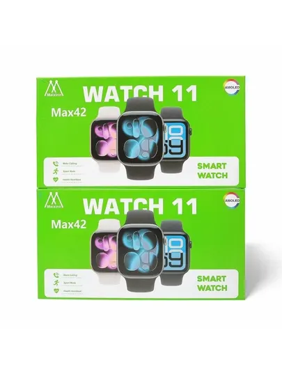 Умные часы Watch 11 Max 42 мм, с беспроводной зарядкой, умные часы