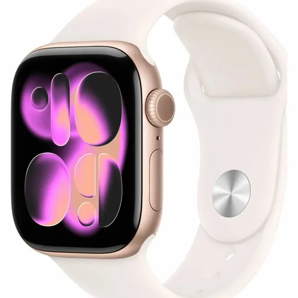 Умные часы Apple Watch Series 11 GPS 42mm Rose Gold Aluminium Case with Light Blush Sport Band - S/M MEU04