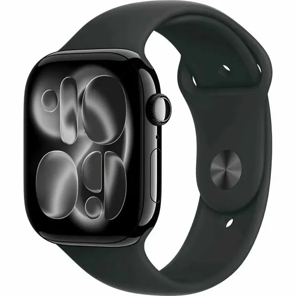 Часы Apple Watch Series 11 42mm Jet Black Aluminium Case With Black Sport Band M/L (Черный)