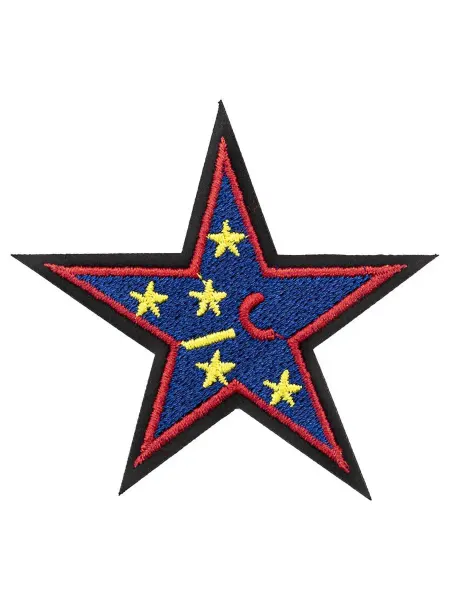 Hobby&Pro Термоаппликация на одежду Синяя звезда 6,9х6,3см