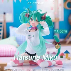 Аниме фигурка Футболка с кошачьими ушками Hatsune Miku 11.5cm