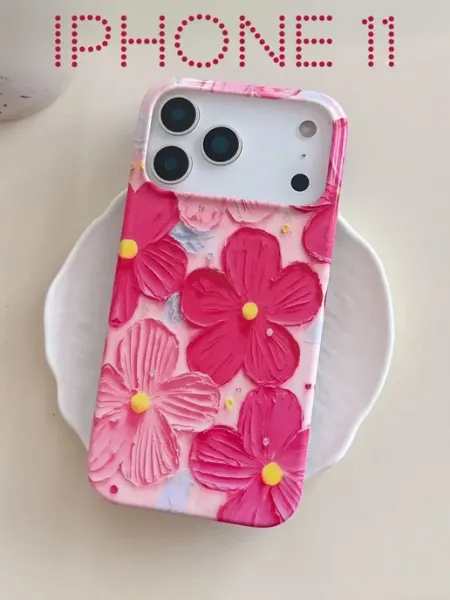 CASE HOUSE Чехол на iphone 11 с принтом силиконовый сердечки