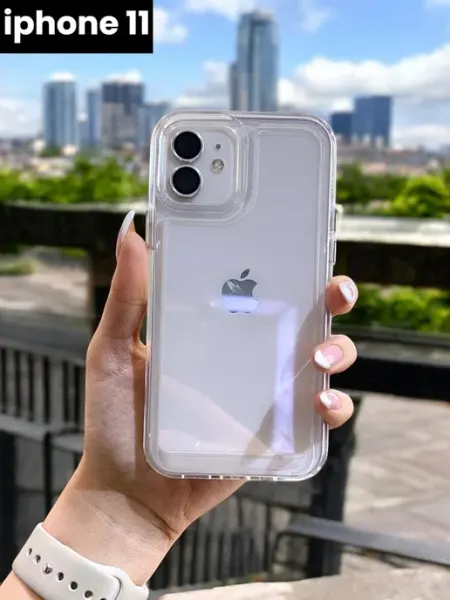 ND CASE чехол на iphone 11 прозрачный силиконовый квадратный