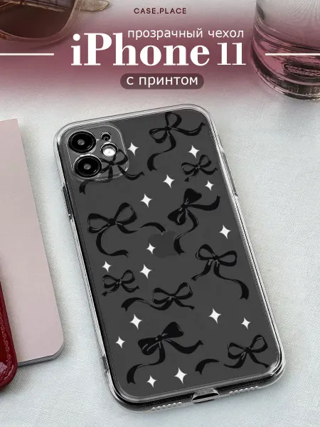 Case Place Чехол на iPhone 11 с бантиками
