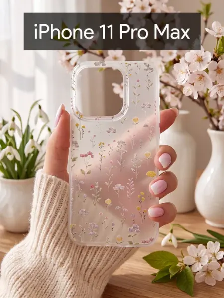 CRAZY CAT Чехол на iphone 11 pro max Разноцветные Сердечки