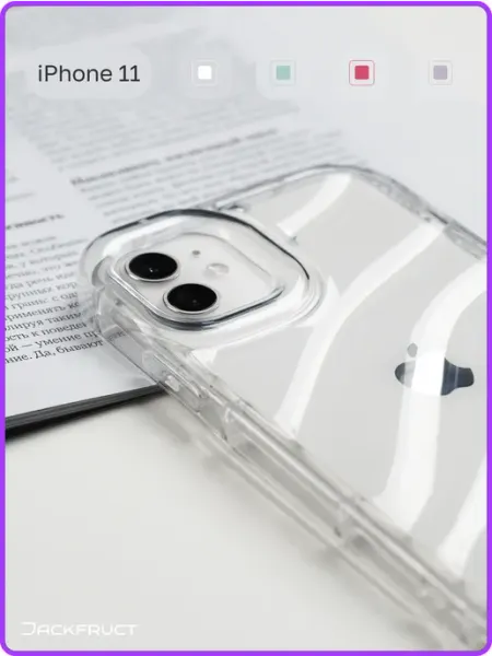 Jackfruct Чехол на iPhone 11 силиконовый