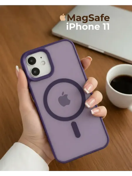 KaRaAl Чехол на iPhone 11 с магнитом розовый