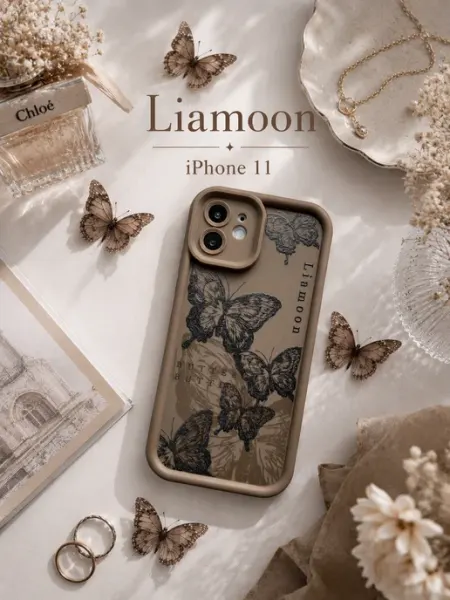 Liamoon Чехол на iPhone 11 объемный с принтом