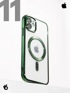 Чехол на iPhone 11 MagSafe с окантовкой