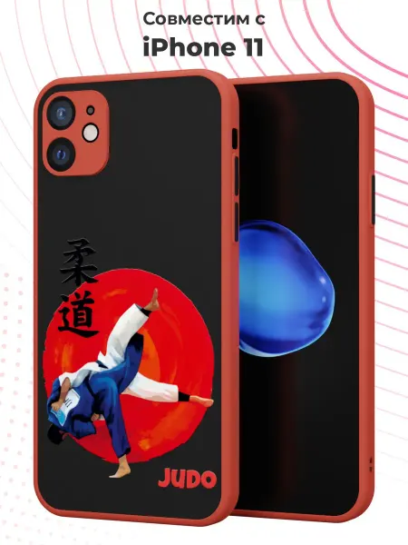 PBl store Чехол-бампер на iPhone 11 с принтом Дзюдо