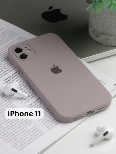 Persica Чехол на iPhone 11 силиконовый квадратный