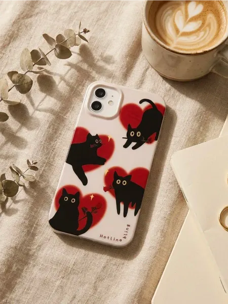 PurpleCloud Чехол на iphone 11 айфон 11 с принтом котики