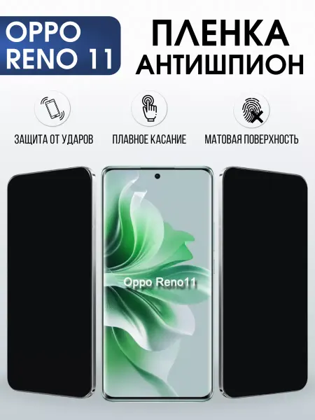 Sharp&Cut Гидрогелевая пленка на OPPO RENO 11 антишпион